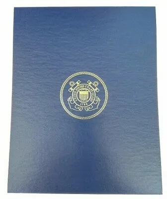 Military U.S. Coast Guard Awards Binder Folder Presentation 7510-01-156-7936 NEW • $13.98