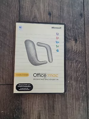 Microsoft Office Mac Student And Teacher Edition 2004 Macintosh W/ CD Key & Box • $7