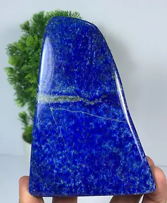 821 Gram Lapis Lazuli Freeform AAA+ Tumbled Rough Polished Slab From Afghanistan • $104.99