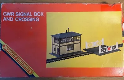 Hornby OO Gauge R186 GWR Signal Box Crossing Model Kit Complete In Original Box • £2.99