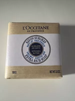 L'Occitane Lait SHEA MILK Extra Rich SOAP Bar Sensitive Skin 100g: Full Size • £1.99