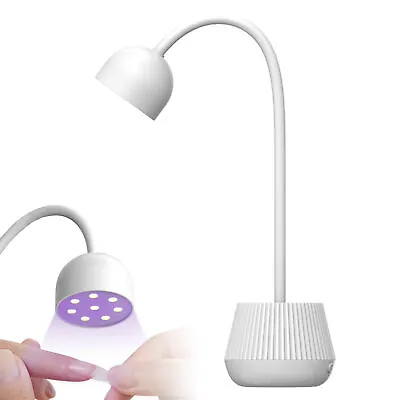 Lotus 8led Nails Lamp Rotatable Mini UV LED Lamp Nail Dryer Gel Nail Art Tool • $15.06