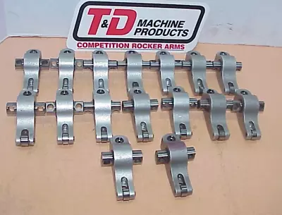 16 T & D Shaft Aluminum Roller Rocker Arms 2.00 Ratio 1.850  Pivot Length Code J • $115