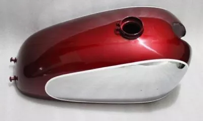 Matchless G12 Csr Competition Chrome & Cherry Painted Gas Tank For Norton + Cap • $208.44