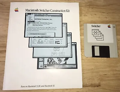 1985 Macintosh 512K Switcher Construction Kit Andy Hertzfeld Disk+Guide Mac RARE • $299.99