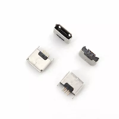 20Pcs Micro USB Type AB Female Straight 180 Degrees 5Pin Solder Socket Connector • $1.85