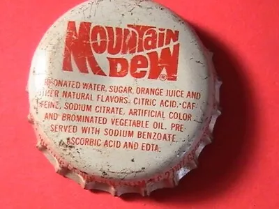 Bottle Cap Used Plastic Lined Mountain Dew Winston-salem Greensboro Elkin Nc • $2.57