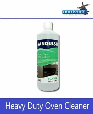 1L Clover Vanquish Heavy Duty Oven Cooker BBQ Cleaner Grease Grime Burnt Remover • £12.99