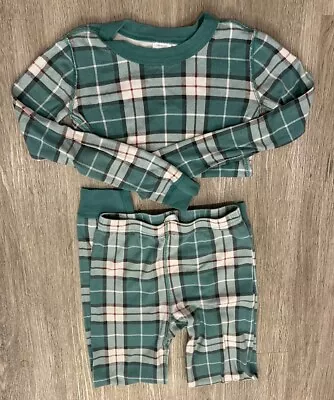 Hanna Andersson Pajamas 130 Green Plaid US 8 • $7