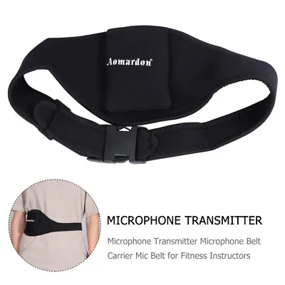 Mic Belt For Fitness Instructors Yoga Belt Holder Microphone Belt Holder Waist M • £11.77