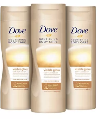 £10.95 • Buy 3 X Dove Visible Glow Self-tan Lotion Fair-medium Skin 250ml
