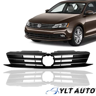 For 2015 2016-2018 Volkswagen Jetta Chrome Front Bumper Upper Grille Mesh Grill • $41