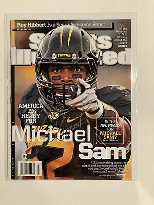 Michael Sam Missouri Tigers Football SIGNED Sports Illustrated 2/17/14 Fanatics • $69.99