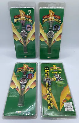 $74.99 • Buy Mighty Morphin Power Rangers Watch 1993/94  Lot Of 4 Vintage New Sealed