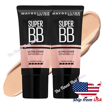 Maybelline Super Cover BB Mineral Guard Filter SPF50 : 01 Fair 30ml X 2 • $29