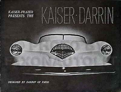 1954 Kaiser-Frazer Presents The Darrin Sales Brochure Opens To 8x27 Inches • $26.95