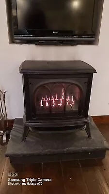 Gazco Ashdon Coal Effect Cast Iron Gas Fire Stove Black • £275