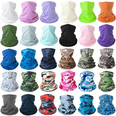 Bandana Face Mask Neck Gaiter Tube Scarf Headwear Head Cooling Fishing Cycling • $1.82