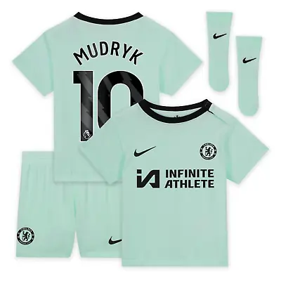Chelsea Infant's Football Kit (Size 6-9M) Nike 3rd Baby Kit - Mudryk 10 - New • £39.99