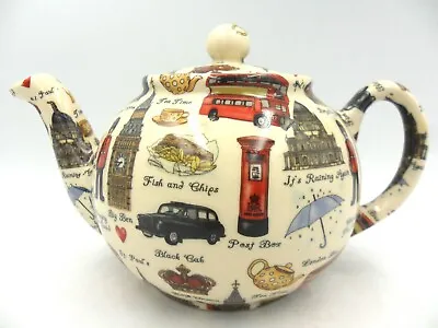 £22.99 • Buy London Scenes 2 Cup Teapot By Heron Cross Pottery