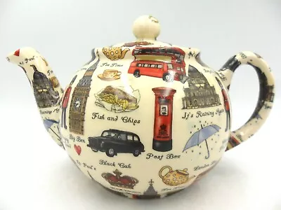 £22.99 • Buy London Scenes 2 Cup Teapot By Heron Cross Pottery