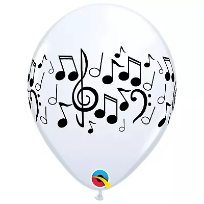 Five 11  Musical Notes Balloons Music Decorations Music Themed Party Dance • $4.99