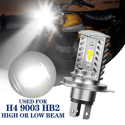 H4 9003 HB2 LED Bulb Hi/Lo Beam 6500K White High Power Motorcycle Headlight Bulb • $17.39
