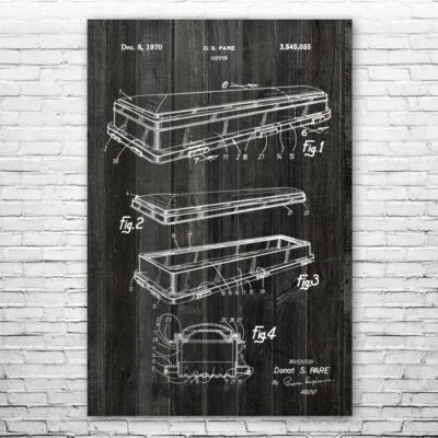 $42.95 • Buy Coffin Poster Print Funeral Director Mortician Gift Funeral Home Art