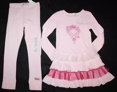 Naartjie Girl's Pink Jie Jie Fairy Netting Tiered Skirt Dress NWT Leggings 6 Yr • $39.99