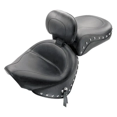 $1025 • Buy MUSTANG Studded Wide 2pc Touring Seat W/ Backrest 2000-2013 XVS1100 V-Star 79240
