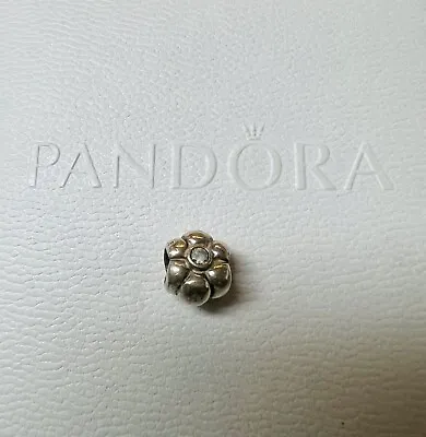 $27 • Buy Authentic Pandora Moments Sterling Silver Flower CZ Charm Bead ALE 790185CZ