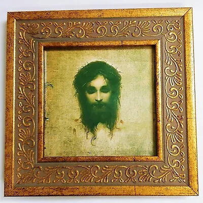 Veronica's Veil By Gabriel Max Jesus Christ Crowned With Thorns Framed 6x6  • $40