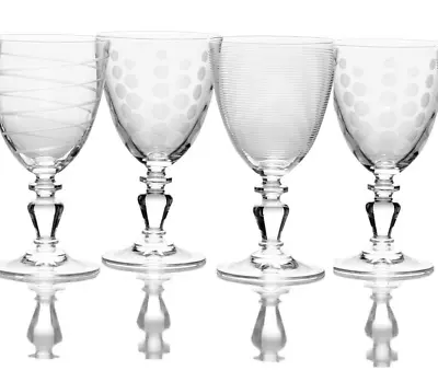 Cheers By Mikasa Set Of 4 Vintage White Wine Glasses Lead-free 9.75 Oz • $34.20