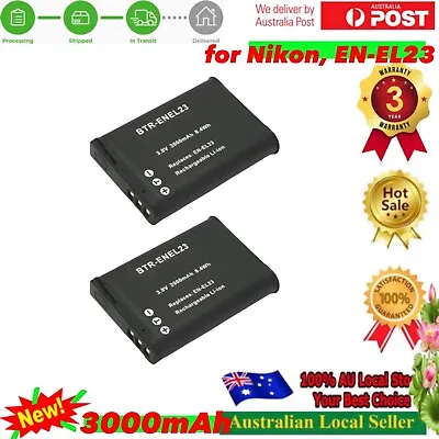 2x EN-EL23 ENEL23 EN EL23 ( 3000mAh ) POWER Battery For Nikon COOLPIX B700 P900s • $27.90