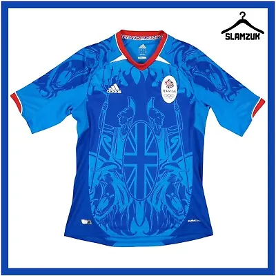 Team GB Olympic Kit Football Shirt Adidas Medium Gr Britain Jersey 2011 2012 W32 • £39.99