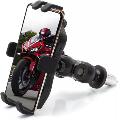 Universal Motorcycle Phone Holder For Fork Stem Adjustable 13Mm-20Mm. • $31.55