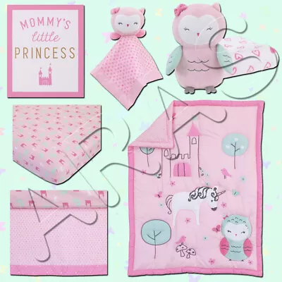$89.99 • Buy Child Of Mine: Princess 7pc (W/BLANKET & Wall Art) Crib Bedding Set By Carter's