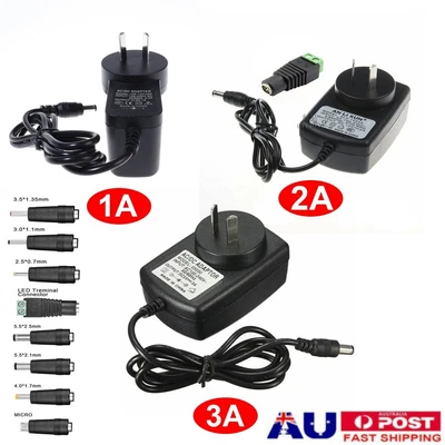 $6.69 • Buy AC 240V To DC 12V 5V 24V 1A 2A 3A Power Supply Transformer Adapter For LED Strip