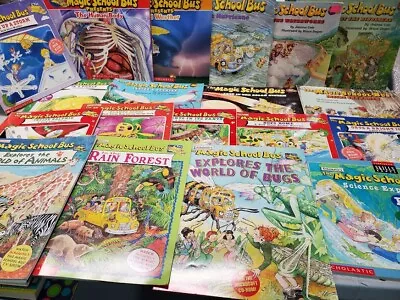 Lot 10 Random Magic School Bus Books Joanna Cole Ms. Frizzle Science Homeschool • $22.95