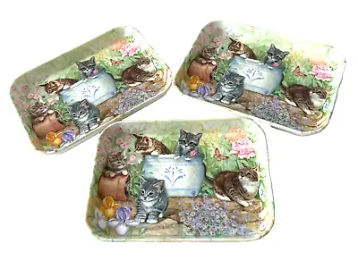Melamine Kitten Cat Trays Trinket Food Snacks Soap Dish Made In Italy • £27.83