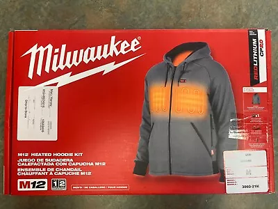 Milwaukee 306G-21 M12 Heated Hoodie Kit Gray Medium • $129.99
