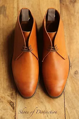 Joseph Cheaney Jackie Tan Brown Leather Derby Chukka Boots Shoes UK 8.5 US 9.5 • £89