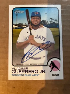 2022 Topps Heritage Vladimir Guerrero Jr. AUTO.. MVP/Sharp!! • $55