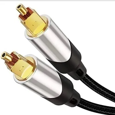 Toslink Male To Toslink Male Digital Optical Spdif Audio Cable Length:3.05m(10ft • $9.95