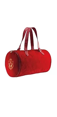 Katy Perry Killer Queen Red Velvet Duffle Bag Leather Straps • £16.40