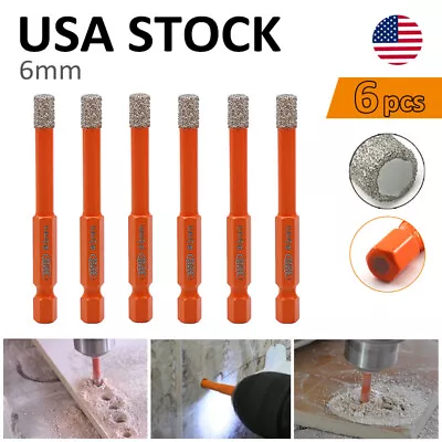 Diamond Drilling Bits Hole Saw Quick-fit Dry Cut For Granite Masonry Drill 1/4'' • $13.85