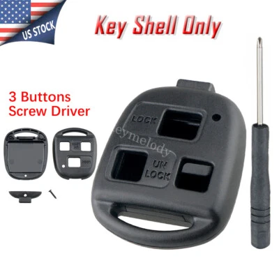 $8.59 • Buy For Lexus RX350 ES330 IS300 3 Button Car Key Fob Case Shell Screwdriver HYQ12BBT