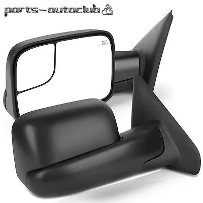 Power Heated Towing Mirrors Pair Set For 2002-09 Dodge Ram 1500 2500 3500 LH&RH • $93.09