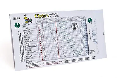 Clydes Garden Planner - Clydes Vegetable Planting Slide Chart • $12.38