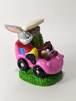 Vintage 1998 Looney Tunes Bugs Bunny & Taz Golf Cart Bath Toy Figure Warner Bro • £12